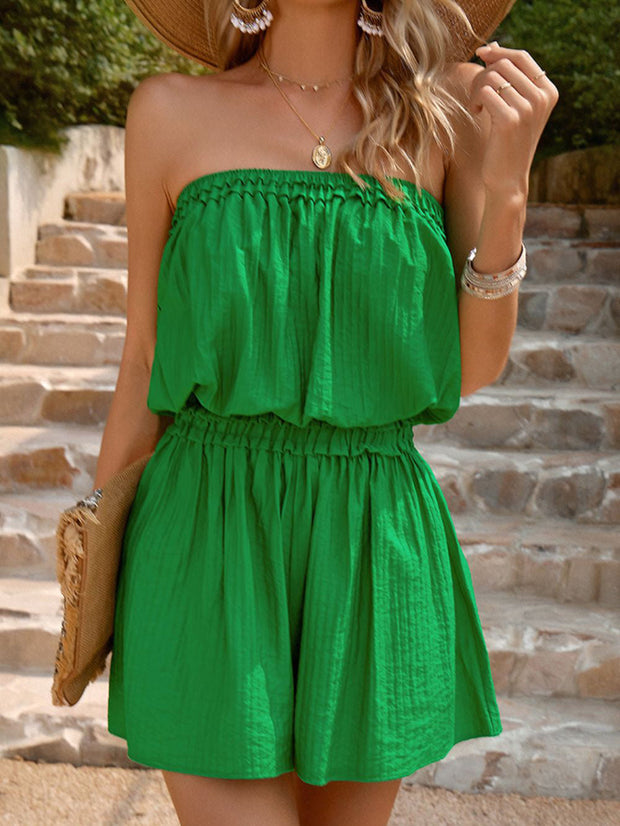 Strapless Romper With Pockets