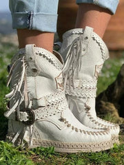 Tassel Suede All Season Boho Vintage Boots