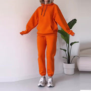 Cozy Classic Hooded Two-pieces Set