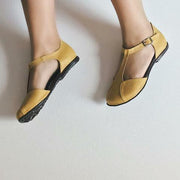 T-Strap Sandals Vintage Flat Shoes