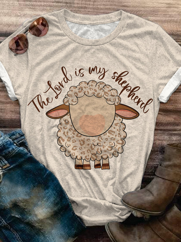 The Lord is my Shepherd Crew Neck T-shirt